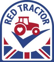 Our livestock and meat production are all oversee by the Red Tractor food standards scheme Red Tractor Logo